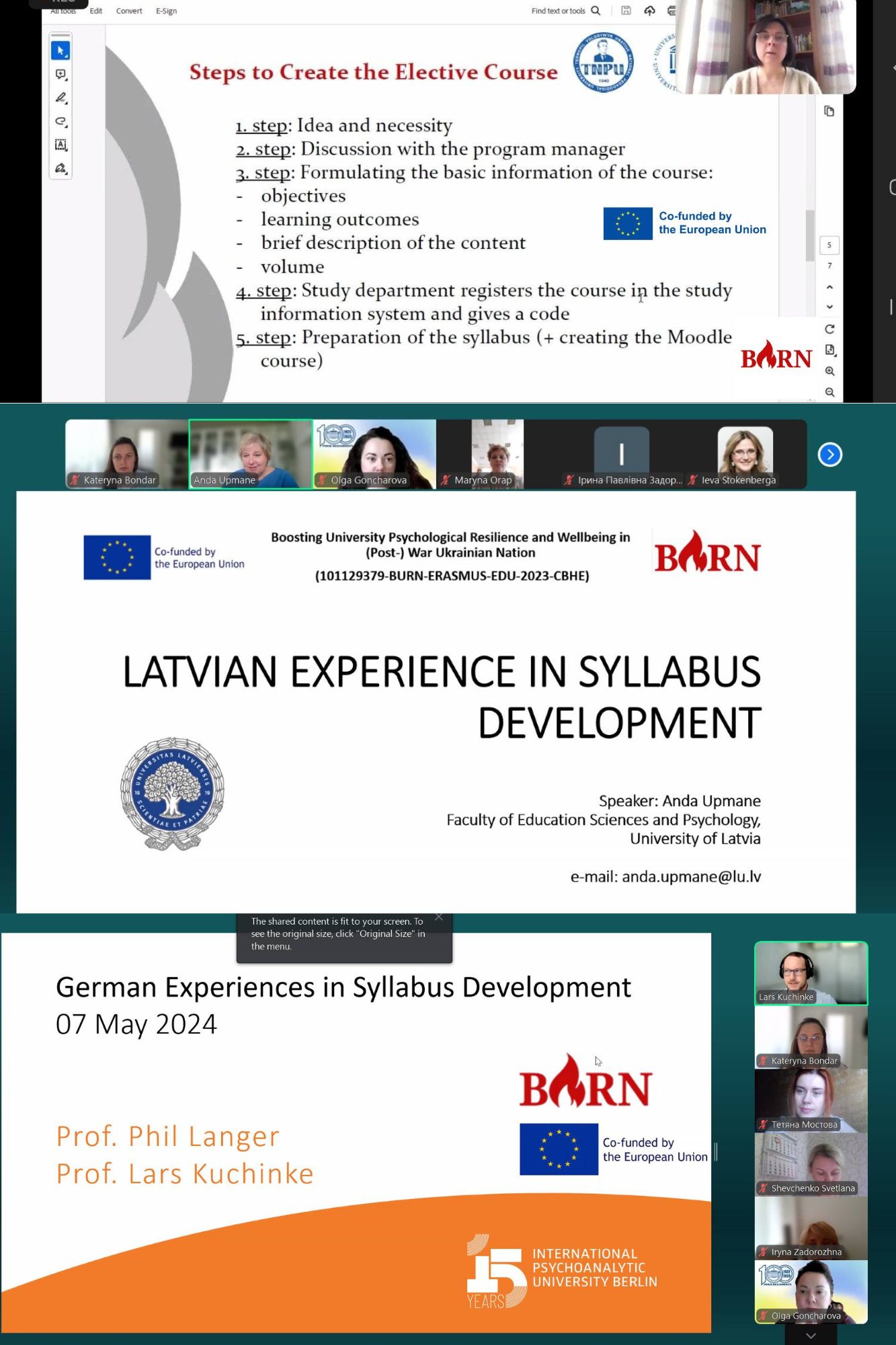 Завершилася перша серія навчальних вебінарів в межах проєкту Erasmus+ BURN, координованого ТНПУ